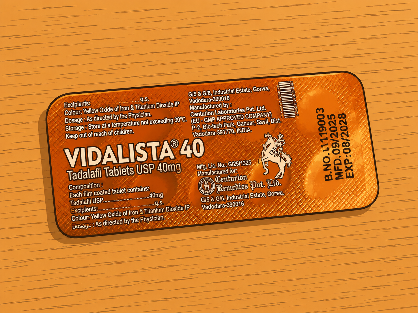 1 CONFEZIONE VIDALISTA 40
