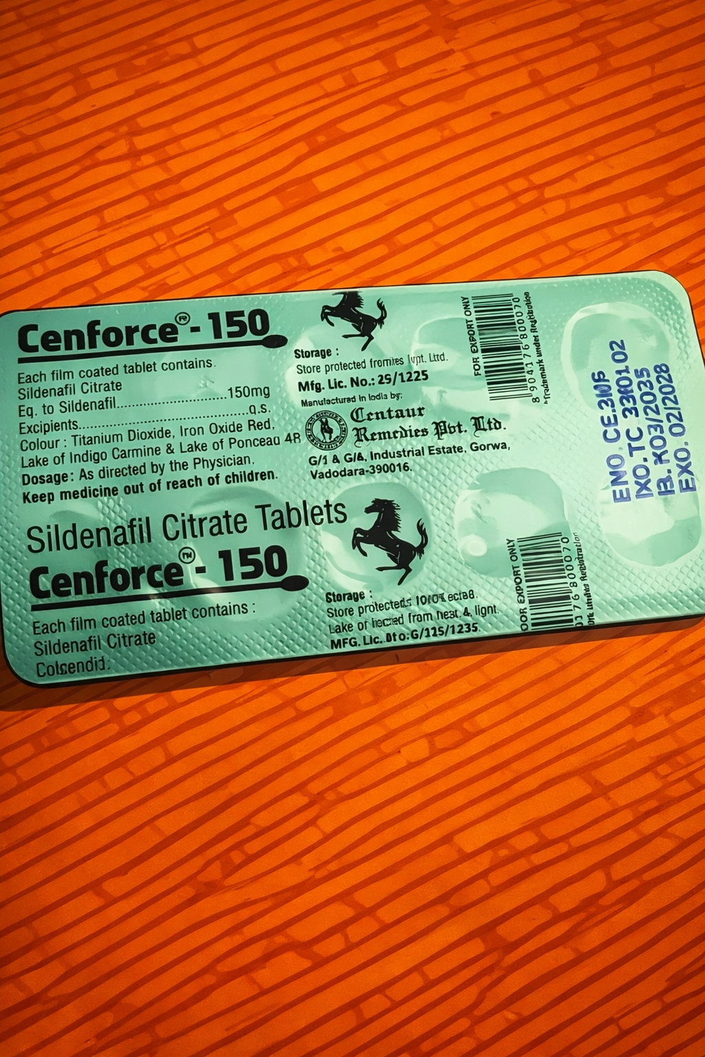 1 CONFEZIONE CENTOFORCE 150