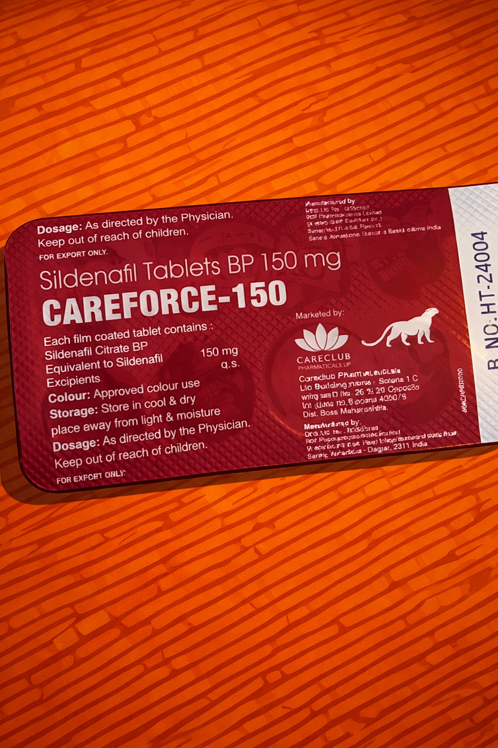 1 CONFEZIONE CAREFORCE 150